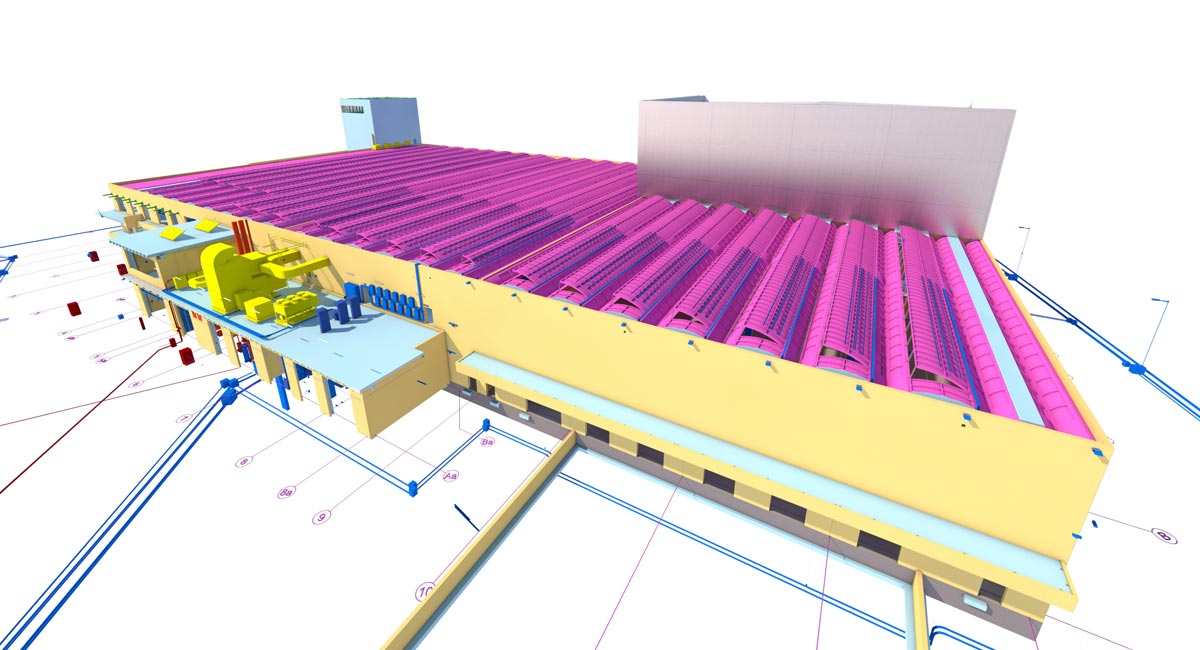 BIM project for food production complex